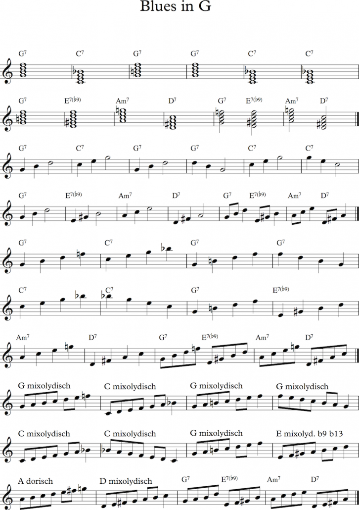 Blues in G